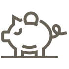 Piggy bank icon